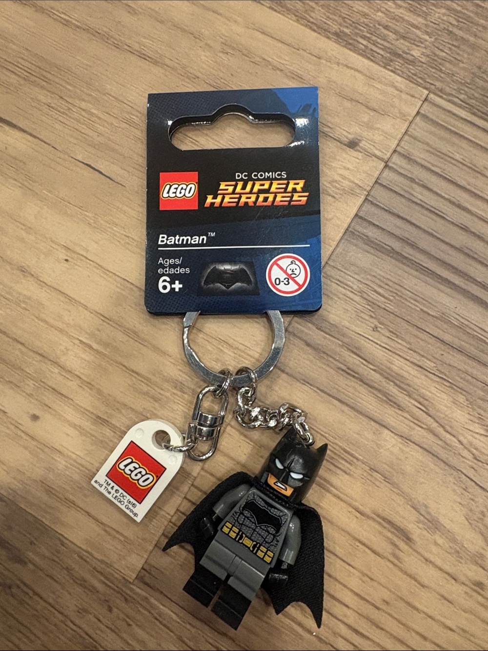Lego Batman Keychain - Black, Gray, Yellow